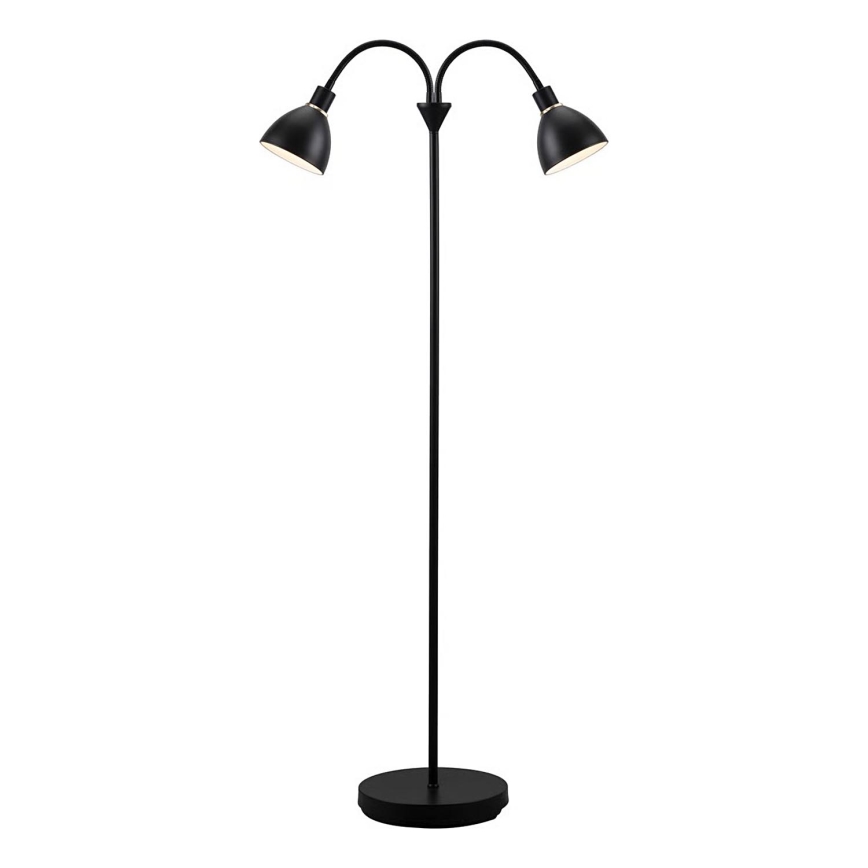 Nordlux - RAY lattiavalaisin 2xE14/25W/230V musta