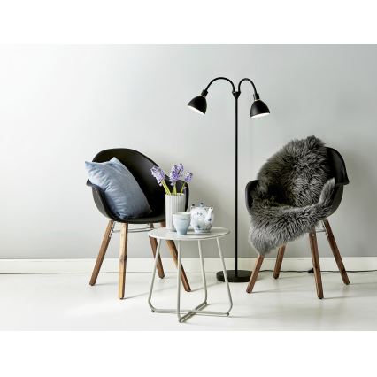 Nordlux - RAY lattiavalaisin 2xE14/25W/230V musta