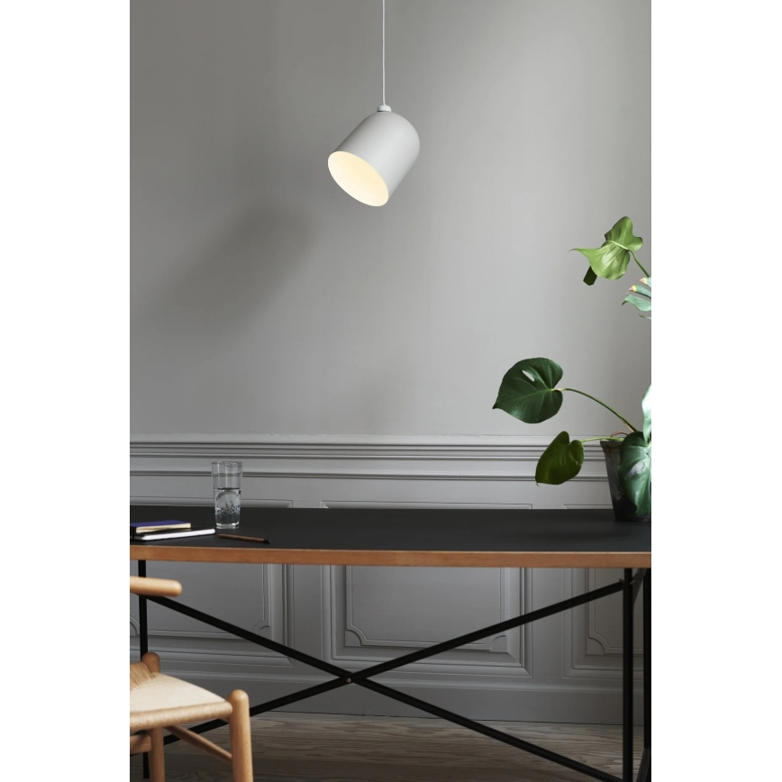 Nordlux - Riippuvalaisin johdolla ANGLE 1xE27/25W/230V valkoinen