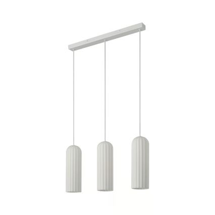 Nordlux - Riippuvalaisin kaapelilla MIELLA 3xE27/25W/230V valkoinen
