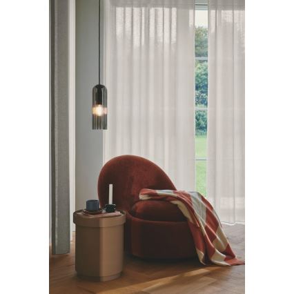 Nordlux - Riippuvalaisin vaijerilla MIELLA 1xE27/25W/230V savunvärinen