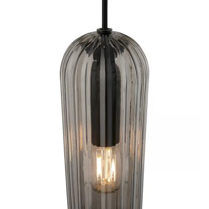 Nordlux - Riippuvalaisin vaijerilla MIELLA 1xE27/25W/230V savunvärinen