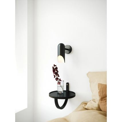 Nordlux - ROCHELLE-seinävalaisin 1xGU10/8W/230V, musta