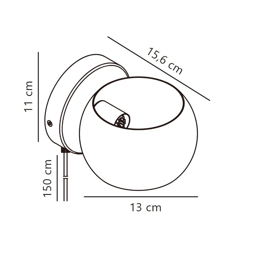 Nordlux - Säädettävä seinä kohdevalo BELIR 1xG9/5W/230V beige