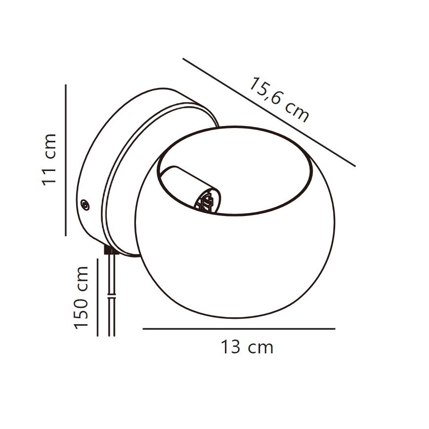 Nordlux - Säädettävä seinä kohdevalo BELIR 1xG9/5W/230V valkoinen