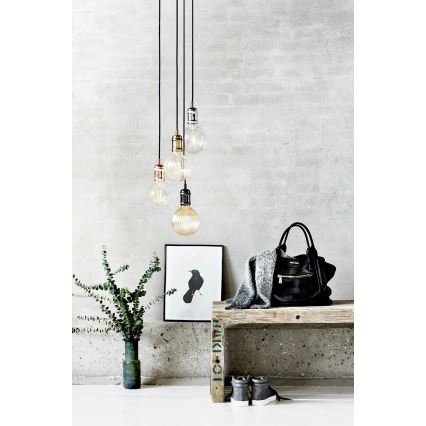 Nordlux - Sähköjohto AVRA 1xE27/60W/230V messinki