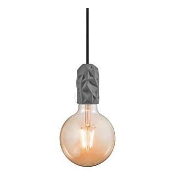 Nordlux - Sähköjohto HANG 1xE27/40W/230V harmaa/musta