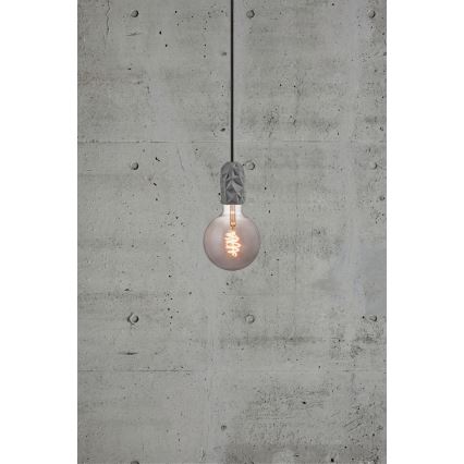 Nordlux - Sähköjohto HANG 1xE27/40W/230V harmaa/musta