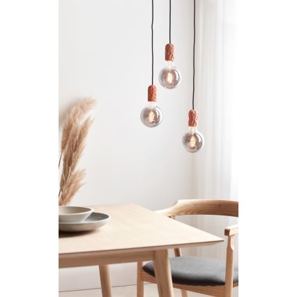 Nordlux - Sähköjohto HANG 1xE27/40W/230V kupari/musta