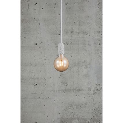 Nordlux - Sähköjohto HANG 1xE27/40W/230V valkoinen