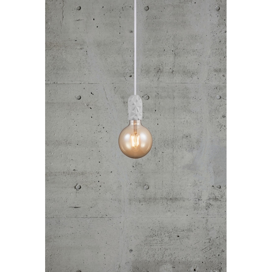 Nordlux - Sähköjohto HANG 1xE27/40W/230V valkoinen