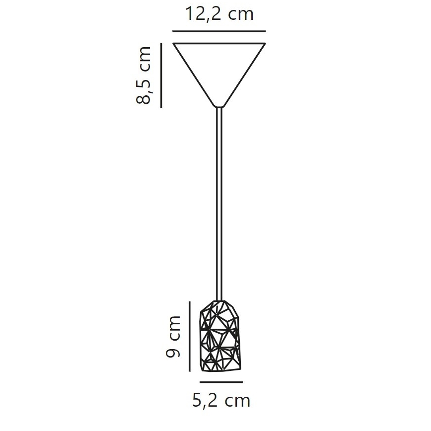 Nordlux - Sähköjohto HANG 1xE27/40W/230V valkoinen