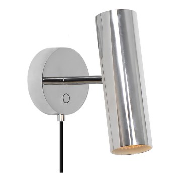 Nordlux - Seinään asennettava kohdevalaisin MIB 1xGU10/20W/230V kiiltävä kromi