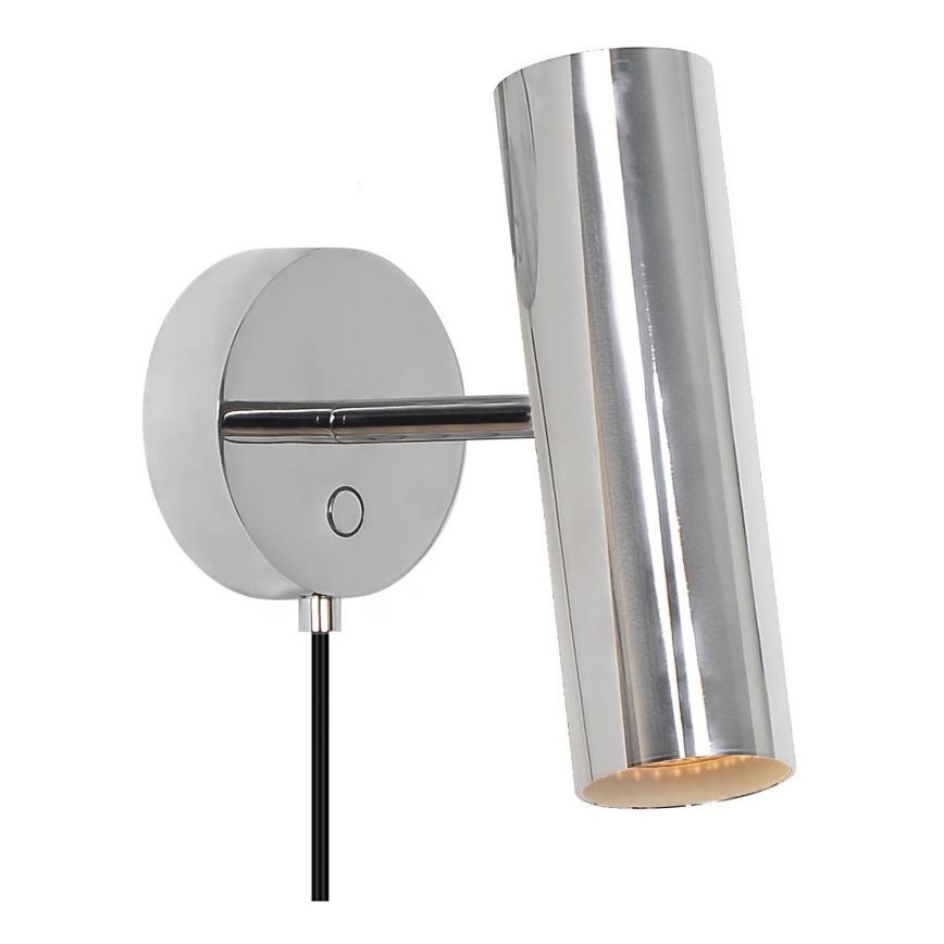 Nordlux - Seinään asennettava kohdevalaisin MIB 1xGU10/20W/230V kiiltävä kromi
