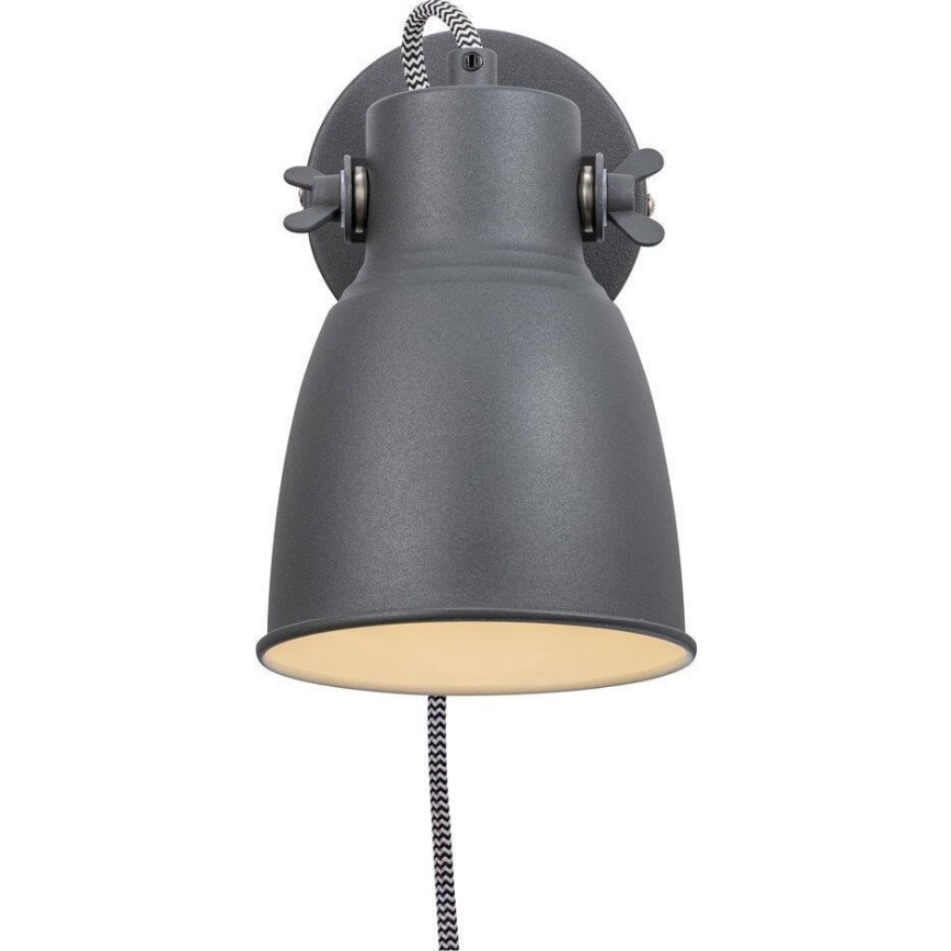 Nordlux - Seinäkohdevalo ADRIAN 1xE27/25W/230V antrasiitti