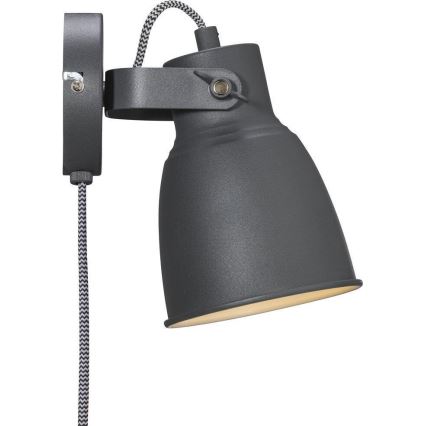 Nordlux - Seinäkohdevalo ADRIAN 1xE27/25W/230V antrasiitti