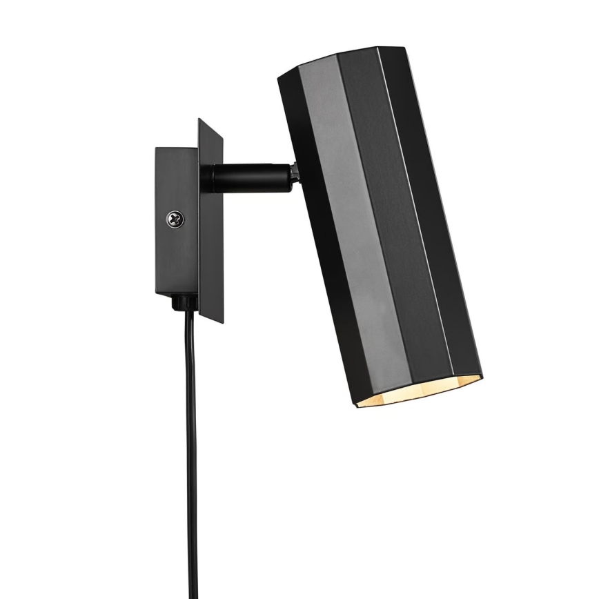 Nordlux - Seinäkohdevalo ALANIS 1xGU10/15W/230V musta