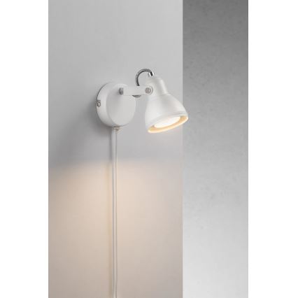 Nordlux - Seinäkohdevalo ASLAK 1xGU10/35W/230V valkoinen