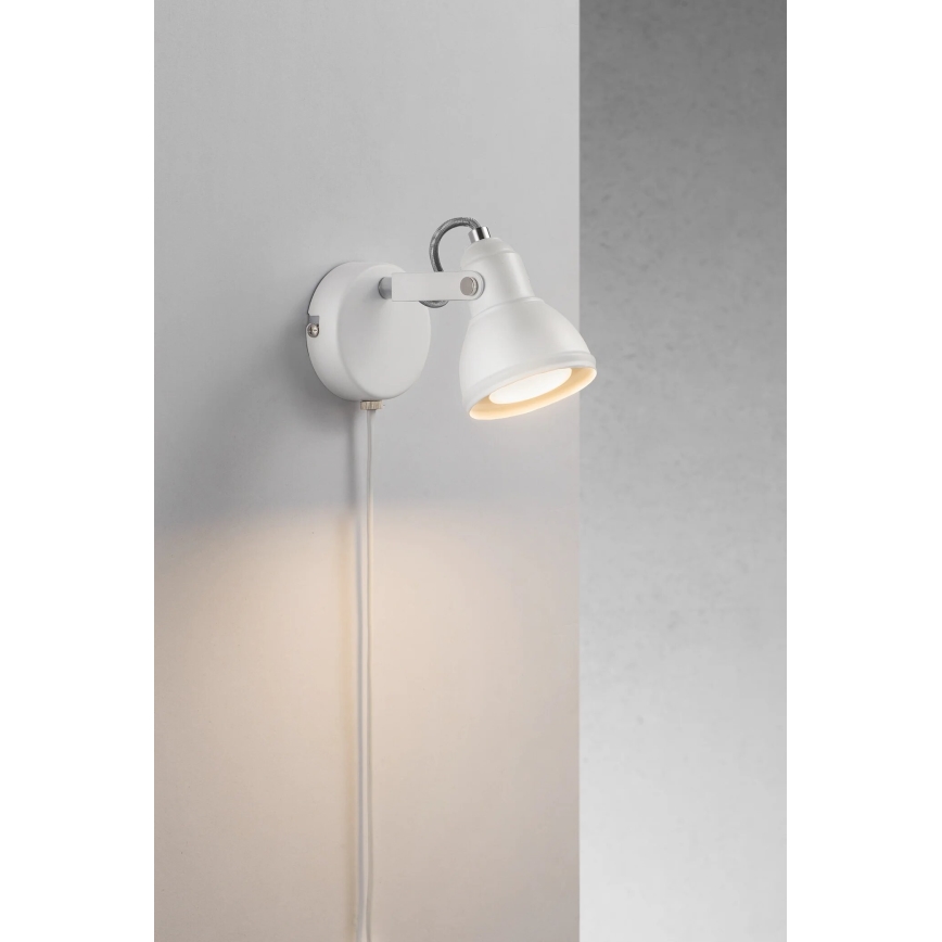 Nordlux - Seinäkohdevalo ASLAK 1xGU10/35W/230V valkoinen