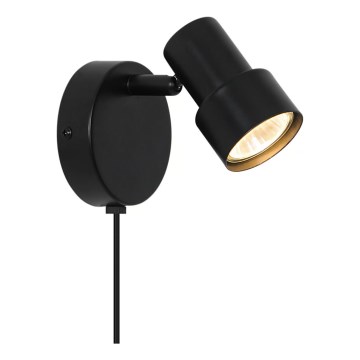 Nordlux - Seinäkohdevalo BOSTON 1xGU10/5W/230V musta