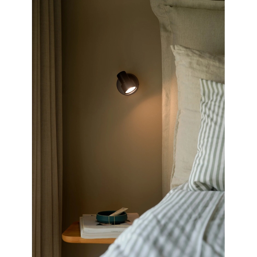Nordlux - Seinäkohdevalo BOSTON 1xGU10/5W/230V musta