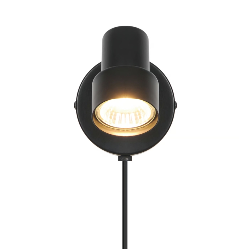 Nordlux - Seinäkohdevalo BOSTON 1xGU10/5W/230V musta