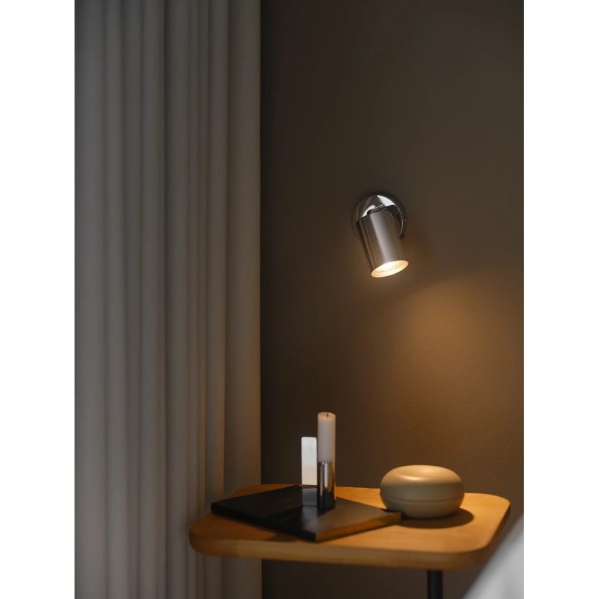 Nordlux - Seinäkohdevalo EXPLORE 1xGU10/7W/230V kiiltävä kromi
