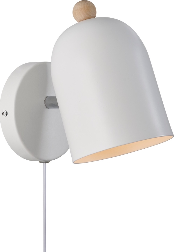 Nordlux - Seinäkohdevalo GASTON 1xE27/15W/230V valkoinen