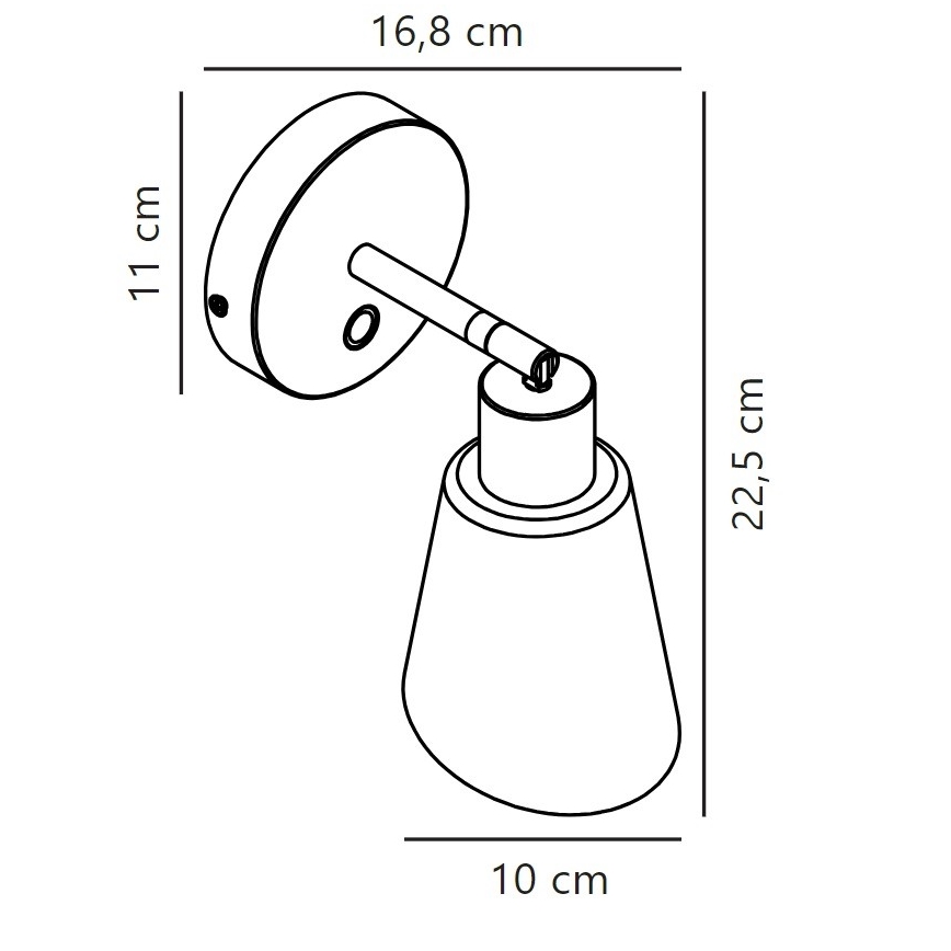 Nordlux - Seinäkohdevalo MOLLI 1xE14/25W/230V