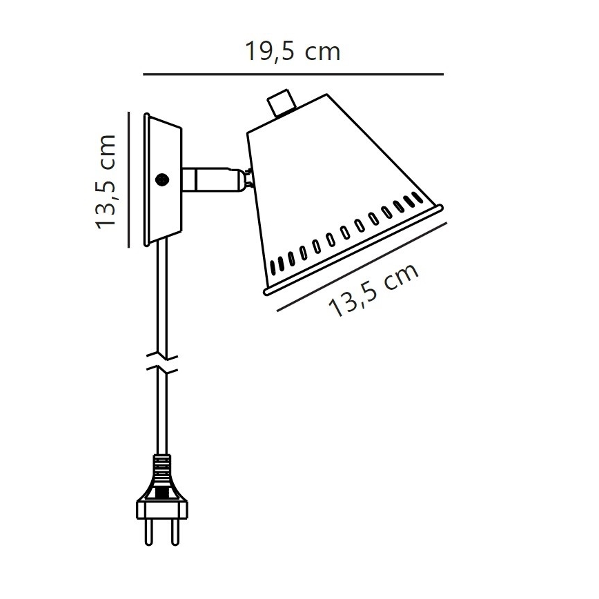 Nordlux - Seinäkohdevalo PINE 1xGU10/15W/230V