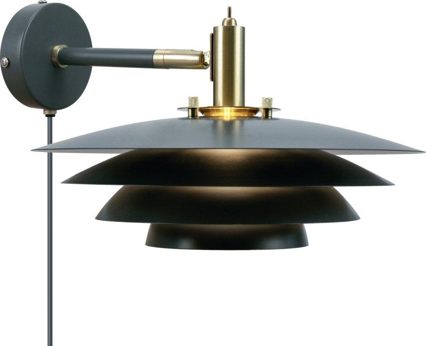 Nordlux - Seinävalaisin BRETAGNE 1xG9/25W/230V antrasiitti