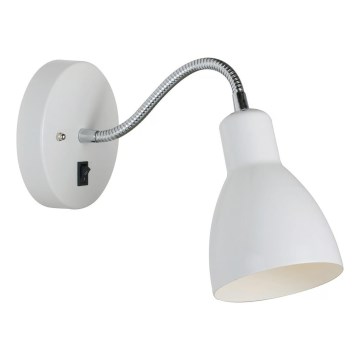 Nordlux - Seinävalaisin CYCLONE 1xE14/15W/230V valkoinen