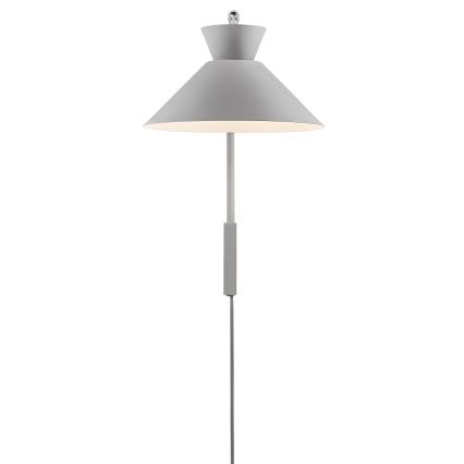 Nordlux - Seinävalaisin DIAL 1xE27/40W/230V harmaa
