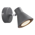 Nordlux - Seinävalaisin EIK 1xGU10/35W/230V harmaa