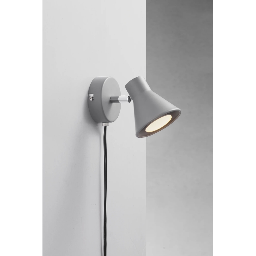 Nordlux - Seinävalaisin EIK 1xGU10/35W/230V harmaa