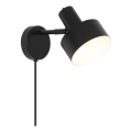 Nordlux - Seinävalaisin MATIS 1xE27/15W/230V musta