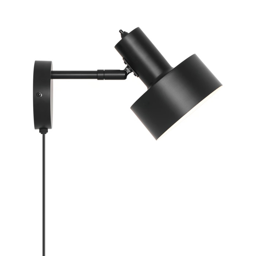 Nordlux - Seinävalaisin MATIS 1xE27/15W/230V musta