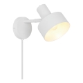 Nordlux - Seinävalaisin MATIS 1xE27/15W/230V valkoinen