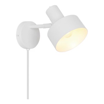 Nordlux - Seinävalaisin MATIS 1xE27/15W/230V valkoinen