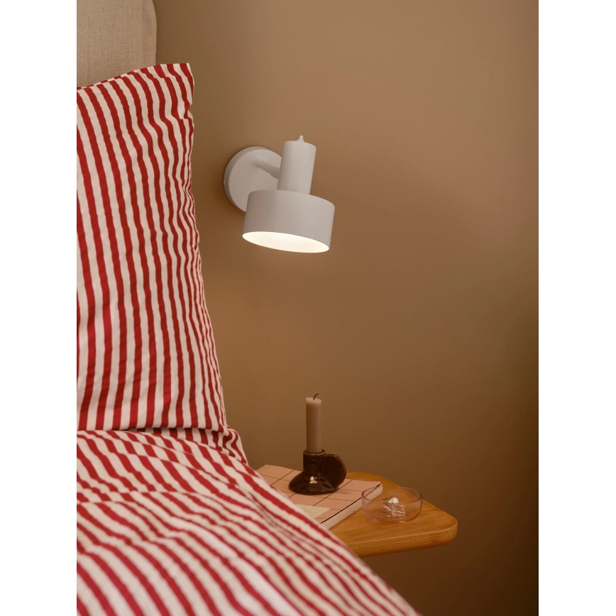 Nordlux - Seinävalaisin MATIS 1xE27/15W/230V valkoinen