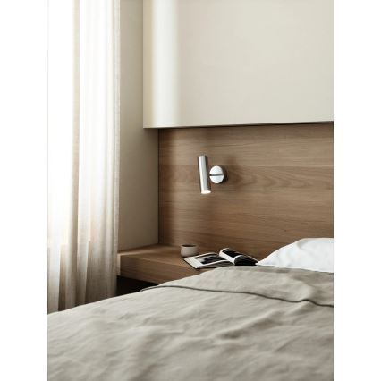 Nordlux - Seinään asennettava kohdevalaisin MIB 1xGU10/20W/230V kiiltävä kromi