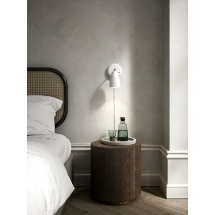 Nordlux - Seinävalaisin NEXUS 1xGU10/6W/230V valkoinen