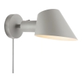 Nordlux - Seinävalaisin STAY 1xE27/60W/230V harmaa