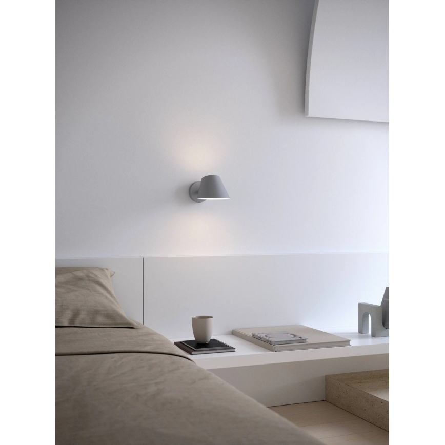 Nordlux - Seinävalaisin STAY 1xE27/60W/230V harmaa