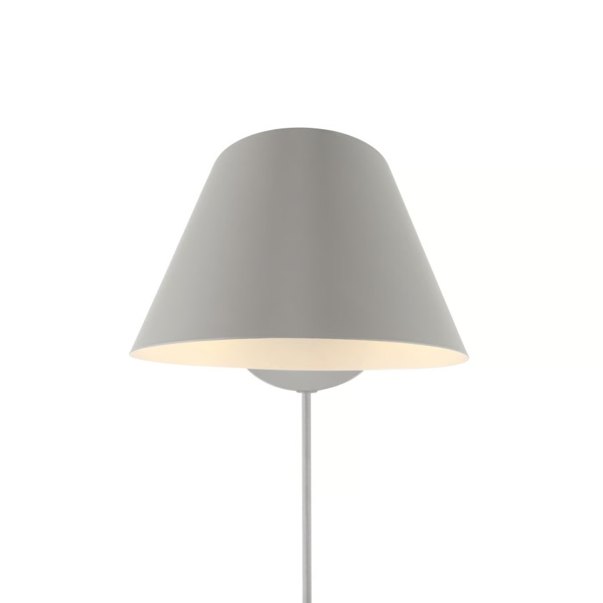 Nordlux - Seinävalaisin STAY 1xE27/60W/230V harmaa