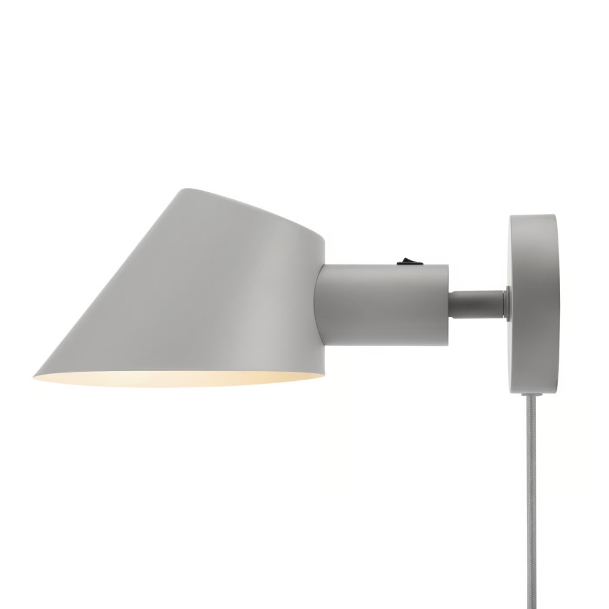 Nordlux - Seinävalaisin STAY 1xE27/60W/230V harmaa