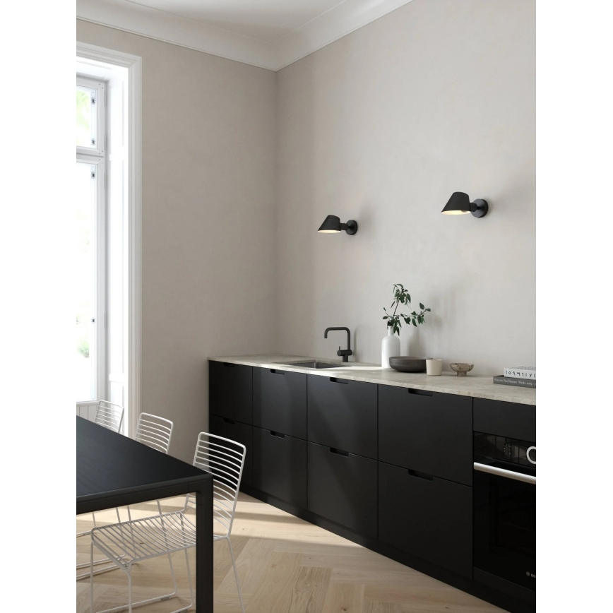 Nordlux - Seinävalaisin STAY 1xE27/60W/230V musta