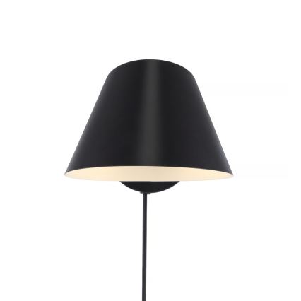 Nordlux - Seinävalaisin STAY 1xE27/60W/230V musta