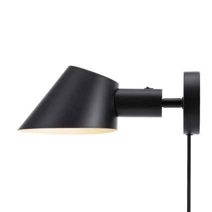 Nordlux - Seinävalaisin STAY 1xE27/60W/230V musta