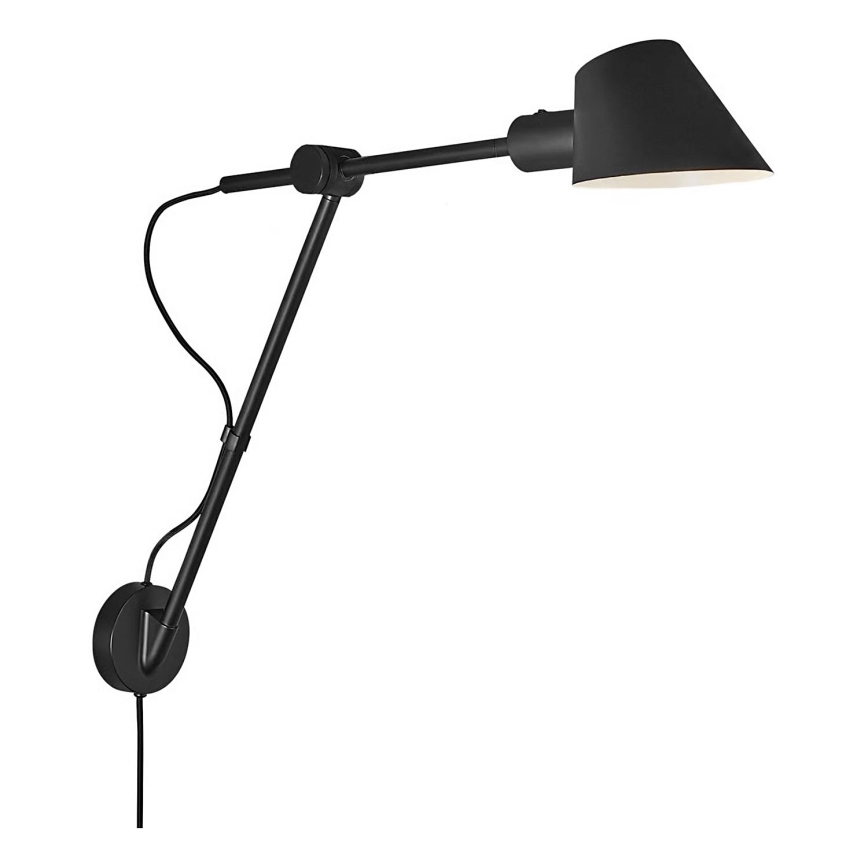 Nordlux - Seinävalaisin STAY 1xE27/60W/230V musta